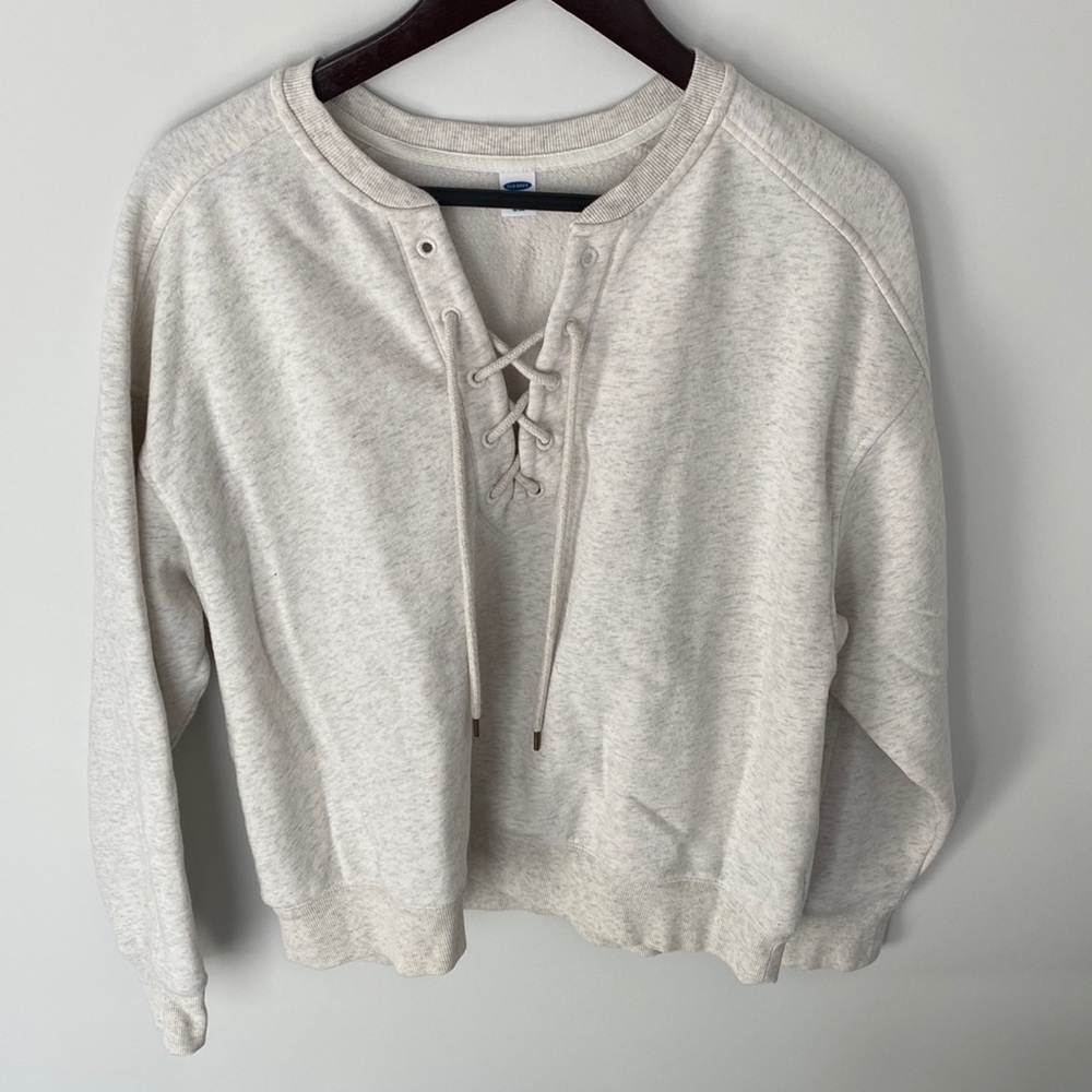 Old Navy Lace Up Sweatshirt